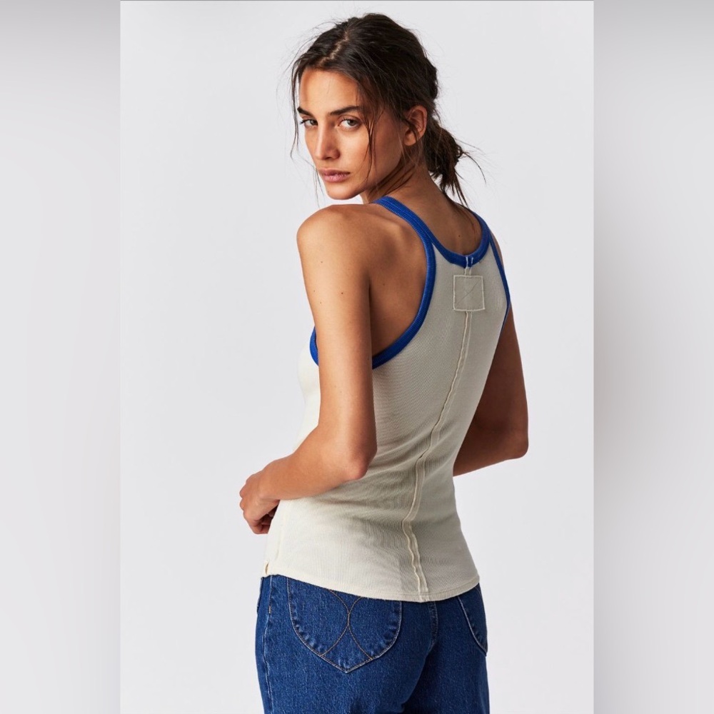 Free People We the Free Only 1 Ringer Tank - Picture 2 of 8